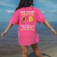 Dear Teacher Bestie You'Re Totally My Jam Shirt Kids Women's Comfort Colors T-Shirt Back Print Crunchberry Dear Teacher Bestie You'Re Totally My Jam Shirt Kids Women's Comfort Colors T-Shirt Back Print Crunchberry