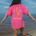 What Are We Doing Today PE Teacher Women's Comfort Colors T-Shirt Back Print Crunchberry What Are We Doing Today PE Teacher Women's Comfort Colors T-Shirt Back Print Crunchberry