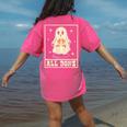 All Done Sign Language Ghost Speech Pathology Teacher Women's Comfort Colors T-Shirt Back Print Crunchberry