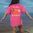 I Don't Need A Costume I'm Math Teacher Costume Halloween Men Women Women's Comfort Colors T-Shirt Back Print Crunchberry