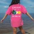 Earth Rotation Earth Day Science Teacher Kids Women Women's Comfort Colors T-Shirt Back Print Crunchberry