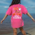 Faboolous INFANT Teacher Halloween Women's Comfort Colors T-Shirt Back Print Crunchberry