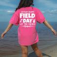 Field Day Second 2nd Grade Orange 2025 Boy Girl Teacher Women's Comfort Colors T-Shirt Back Print Crunchberry