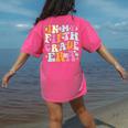 In My Fifth Grade Era 5th Grade Era Teacher Back To School Women's Comfort Colors T-Shirt Back Print Crunchberry