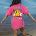 Fifth Grade Team Teachers Boys Girls Retro Smile 5th Grade Women's Comfort Colors T-Shirt Back Print Crunchberry Fifth Grade Team Teachers Boys Girls Retro Smile 5th Grade Women's Comfort Colors T-Shirt Back Print Crunchberry
