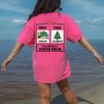 First Educate Then Celebrate Christmas Teacher Winter Break Women's Comfort Colors T-Shirt Back Print Crunchberry