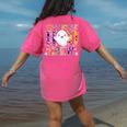 First Grade Boo Crew Teacher Student Halloween Costume Women's Comfort Colors T-Shirt Back Print Crunchberry