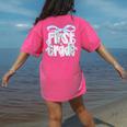 First Grade Coquette Bow Girls Teacher Team 1st Grade Squad Women's Comfort Colors T-Shirt Back Print Crunchberry First Grade Coquette Bow Girls Teacher Team 1st Grade Squad Women's Comfort Colors T-Shirt Back Print Crunchberry