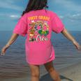 First Grade Zoo Field Trip Squad Matching Teacher Students Women's Comfort Colors T-Shirt Back Print Crunchberry First Grade Zoo Field Trip Squad Matching Teacher Students Women's Comfort Colors T-Shirt Back Print Crunchberry