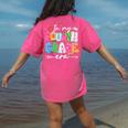In My Fourth Grade Era 4th Grade Girl Teacher Back To School Women's Comfort Colors T-Shirt Back Print Crunchberry