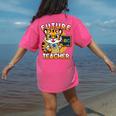 Future Teacher Graphic For Boys Inspiring Young Minds Women's Comfort Colors T-Shirt Back Print Crunchberry