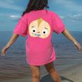 Good Egg Teacher Halloween Costume Group The Cool Bean Women's Comfort Colors T-Shirt Back Print Crunchberry