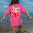 Grade 1 Super Squad Superhero Teacher Team Women's Comfort Colors T-Shirt Back Print Crunchberry Grade 1 Super Squad Superhero Teacher Team Women's Comfort Colors T-Shirt Back Print Crunchberry