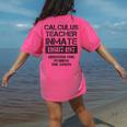 Halloween Calculus Teacher Prisoner Costume Women's Comfort Colors T-Shirt Back Print Crunchberry Halloween Calculus Teacher Prisoner Costume Women's Comfort Colors T-Shirt Back Print Crunchberry
