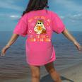 Halloween You Can't Scare Me I Teach Middle School Teacher Women's Comfort Colors T-Shirt Back Print Crunchberry