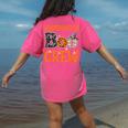 Halloween Kindergarten Boo Crew Kinder Teacher Student Women's Comfort Colors T-Shirt Back Print Crunchberry Halloween Kindergarten Boo Crew Kinder Teacher Student Women's Comfort Colors T-Shirt Back Print Crunchberry