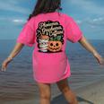 Halloween Teacher Phonemes Graphemes Caffeine Coffee Lover Women's Comfort Colors T-Shirt Back Print Crunchberry Halloween Teacher Phonemes Graphemes Caffeine Coffee Lover Women's Comfort Colors T-Shirt Back Print Crunchberry