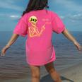 Halloween Teacher Six Seven 6 7 Skeleton Spooky Costume Women's Comfort Colors T-Shirt Back Print Crunchberry Halloween Teacher Six Seven 6 7 Skeleton Spooky Costume Women's Comfort Colors T-Shirt Back Print Crunchberry