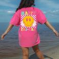 Happy Fri-Yay Teacher Friday Weekend School Women's Comfort Colors T-Shirt Back Print Crunchberry Happy Fri-Yay Teacher Friday Weekend School Women's Comfort Colors T-Shirt Back Print Crunchberry