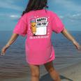 Happy Fri-Yay Teacher Fry Yay Friday Weekend Women's Comfort Colors T-Shirt Back Print Crunchberry