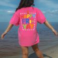 Happy Fri-Yay Teacher Life Weekend Pun Happy Friday Women's Comfort Colors T-Shirt Back Print Crunchberry Happy Fri-Yay Teacher Life Weekend Pun Happy Friday Women's Comfort Colors T-Shirt Back Print Crunchberry