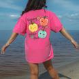 Happy To See Your Face Teacher Apple Women's Comfort Colors T-Shirt Back Print Crunchberry Happy To See Your Face Teacher Apple Women's Comfort Colors T-Shirt Back Print Crunchberry