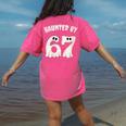 Haunted By 67 Teacher Halloween 6 7 Shirt Women's Comfort Colors T-Shirt Back Print Crunchberry