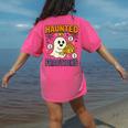 Haunted By Fractions Math Halloween Teacher Women's Comfort Colors T-Shirt Back Print Crunchberry Haunted By Fractions Math Halloween Teacher Women's Comfort Colors T-Shirt Back Print Crunchberry