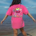 Hello 5th Grade Boy Girl Teacher Back To School 5th Grade Women's Comfort Colors T-Shirt Back Print Crunchberry