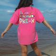 Hello Pre-K Pencil Teacher Student Tie Dye Women's Comfort Colors T-Shirt Back Print Crunchberry Hello Pre-K Pencil Teacher Student Tie Dye Women's Comfort Colors T-Shirt Back Print Crunchberry