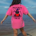 Hocus Pocus Everybody Focus Halloween Teacher For Men Women Women's Comfort Colors T-Shirt Back Print Crunchberry Hocus Pocus Everybody Focus Halloween Teacher For Men Women Women's Comfort Colors T-Shirt Back Print Crunchberry
