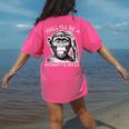Well I'Ll Be a Monkey's Uncle Teacher And Student Women's Comfort Colors T-Shirt Back Print Crunchberry Well I'Ll Be a Monkey's Uncle Teacher And Student Women's Comfort Colors T-Shirt Back Print Crunchberry
