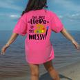 I'm Just Here To Get Messy Art Teacher Artist Painting Women's Comfort Colors T-Shirt Back Print Crunchberry