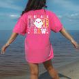 Infant Teacher Boo Crew Halloween Costume Women's Comfort Colors T-Shirt Back Print Crunchberry