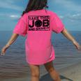 Take This Job And Shove It Teacher And Technician Work For Men Women Women's Comfort Colors T-Shirt Back Print Crunchberry