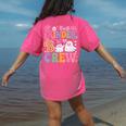 Kinder Boo Crew Kindergarten Teacher Student Halloween Women's Comfort Colors T-Shirt Back Print Crunchberry