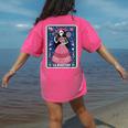 La Maestra Halloween Mexican Bingo Card Teacher Lottery Card Women's Comfort Colors T-Shirt Back Print Crunchberry La Maestra Halloween Mexican Bingo Card Teacher Lottery Card Women's Comfort Colors T-Shirt Back Print Crunchberry