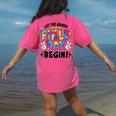 Let The Games Field Day Begin Tie Dye Adults Teacher Kids Women's Comfort Colors T-Shirt Back Print Crunchberry Let The Games Field Day Begin Tie Dye Adults Teacher Kids Women's Comfort Colors T-Shirt Back Print Crunchberry