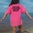 Lie Teacher Saying Humor School Class Women's Women's Comfort Colors T-Shirt Back Print Crunchberry Lie Teacher Saying Humor School Class Women's Women's Comfort Colors T-Shirt Back Print Crunchberry