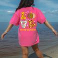 LOVE 3rd Grade Pumpkin Teacher Student Halloween Costume Women's Comfort Colors T-Shirt Back Print Crunchberry LOVE 3rd Grade Pumpkin Teacher Student Halloween Costume Women's Comfort Colors T-Shirt Back Print Crunchberry