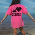 I Love Science Lover Teacher Scientist Sciences Women's Comfort Colors T-Shirt Back Print Crunchberry I Love Science Lover Teacher Scientist Sciences Women's Comfort Colors T-Shirt Back Print Crunchberry