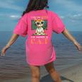 I Did The Math The Answer Is Cats Math Cat Teacher Women's Comfort Colors T-Shirt Back Print Crunchberry