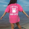 Math And Cats Apparel For Teachers Students Cat Lovers Women's Comfort Colors T-Shirt Back Print Crunchberry Math And Cats Apparel For Teachers Students Cat Lovers Women's Comfort Colors T-Shirt Back Print Crunchberry