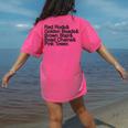 Montessori Helvetica Education Teacher Women's Comfort Colors T-Shirt Back Print Crunchberry