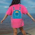 Mouse Halloween Costume Book Cookie Teacher Student Women's Comfort Colors T-Shirt Back Print Crunchberry