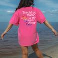 Music Teacher Women's Comfort Colors T-Shirt Back Print Crunchberry Music Teacher Women's Comfort Colors T-Shirt Back Print Crunchberry