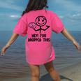 Nerdy Hey You Dropped This Brain Math Teacher Women's Comfort Colors T-Shirt Back Print Crunchberry Nerdy Hey You Dropped This Brain Math Teacher Women's Comfort Colors T-Shirt Back Print Crunchberry