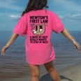 Newtons First Law Physics Jokes Science Teacher Women's Comfort Colors T-Shirt Back Print Crunchberry Newtons First Law Physics Jokes Science Teacher Women's Comfort Colors T-Shirt Back Print Crunchberry