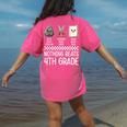Nothing Beats 4th Grade Back To School Kids Teachers Women's Comfort Colors T-Shirt Back Print Crunchberry