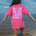 OMG Point Your Toes Dancing Teacher Tap Dancer Dance For Men Women Kids Women's Comfort Colors T-Shirt Back Print Crunchberry